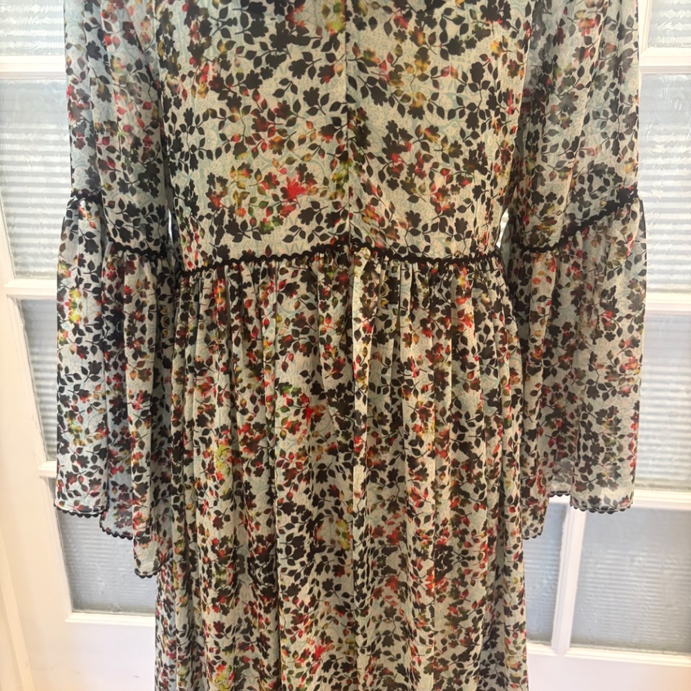 Anthropologie Bhanuni by Jyoti Floral Boho Dress Size 12 - Picture 5 of 7